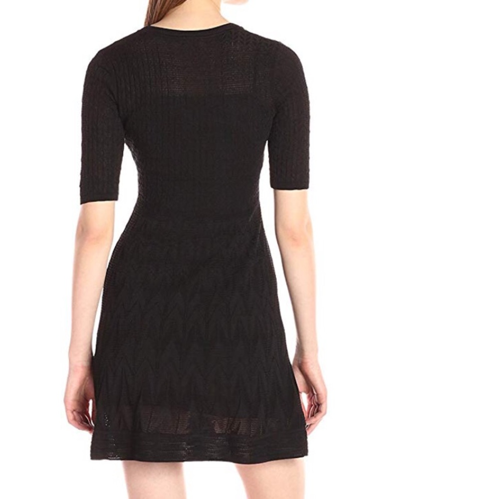 M Missoni Solid Zig Zag Short Sleeve Dress Size 38 - Picture 5 of 8